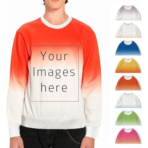 Mens Casual Gradient Sweatshirts Hooded Pullover Long Sleeve Womens Harajuku Tops Autumn Fashion Men Loose Streetwear Mujer