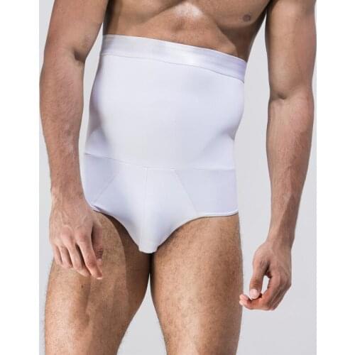 Men Control Boxer Panties Sexy Solid Firm Slim High Waist Trainer Bodysuit Contour Body Shaper Strong Shaping Slim Fit Underwear