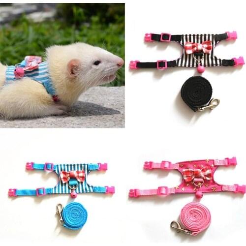 Pet Chest Strap Small Adjustable Denim Adorable Pet Traction Rope for Rabbit Pet Chest