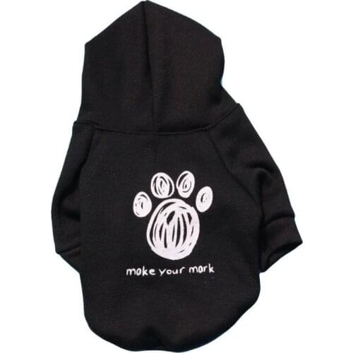 Footprint Dog Hoodies Pet Clothes for Dogs Coat Jackets Cotton Dog Clothes Puppy Pet Overalls for Dogs Costume Cat Clothing