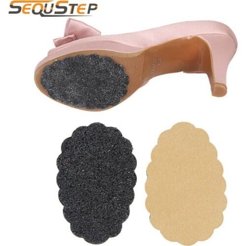 3 pairs Unisex Anti Slip Shoe Sole Pad Skid Resistance Forefoot Pad Slide-proof Shoes Pad Walking Safety Self Adhesive Cushion