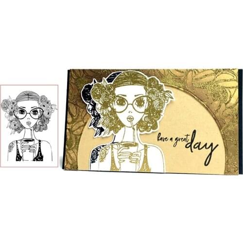 Girl Clear Stamps for Scrapbooking Card Making Silicone Craft Stamps Transparent New 2019