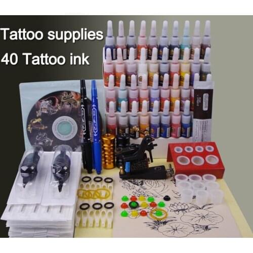 Tattoo machines set cosmetic makeup permanent gun kit professional body piercing kits for beginner
