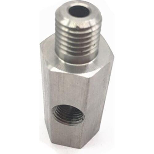 Turbo Adapter Tee Fitting 1/8NPT to M12X1.5 Oil Feed Pressure Sensor