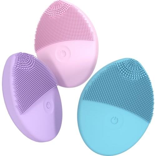 Sonic Face Brush Silicone Electric Facial Washing Cleansing Brush Version Electric Deep Cleaning Waterproof Skin Care Tool #d1