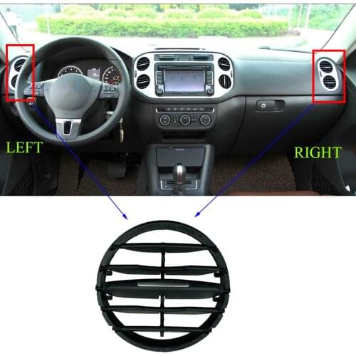 ESIRSUN Air Conditioning Outlet Left Right Vent Shutters Instrument Desk Sliding Folding FIT FOR VW Tiguan 2011-2016