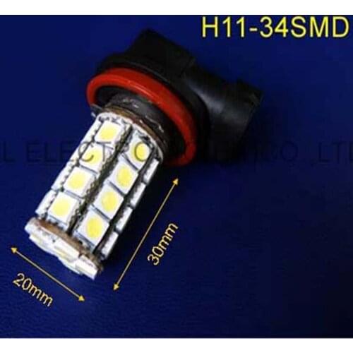 High quality 5050 12V H11 car led lights, H11 car led lamps, H8 car led fog lights free shipping 2pcs/lot