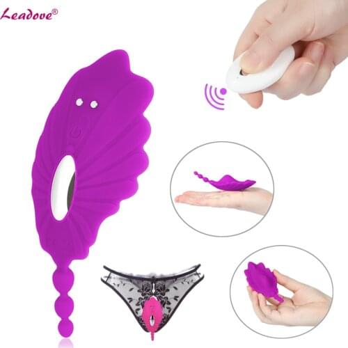 10 Speeds Portable Clitoral Stimulator Invisible Quiet Panty Vibrator Remote Control Butterfly Vibrating Egg Sex Toys for Women