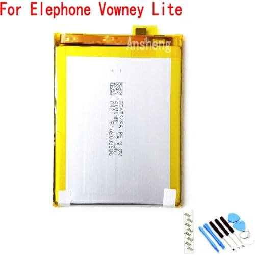 100% NEW Original Elephone Vowney 4000mAh battery For Elephone Vowney Lite Mobile Phone