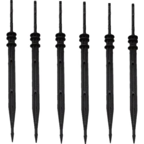 100pcs Garden Drip Irrigation Sprinkler Garden Irrigation Curved Drop Arrow Micro Drip Irrigation Dripper 3mm Straight Arrow