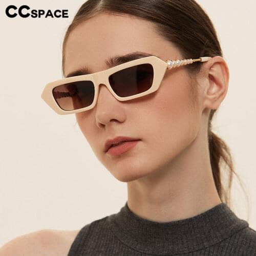 49228 Luxury Pearl Sunglasses Cat Eye Men Women Fashion Shades UV400 Vintage Glasses