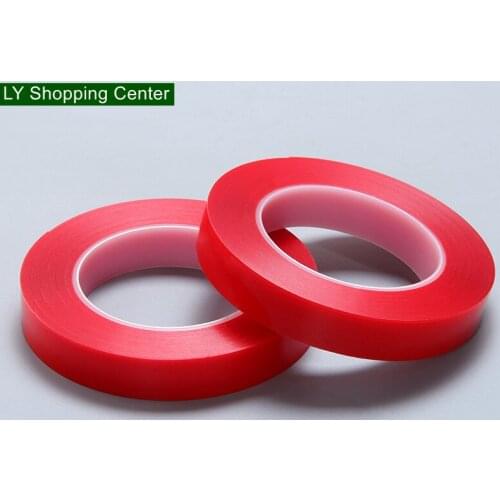 5 Rolls Width 20mmx10m thickness 0.5mm,Double-sided Transparent Clear Acrylic Adhesive Tape, Wide-range in application