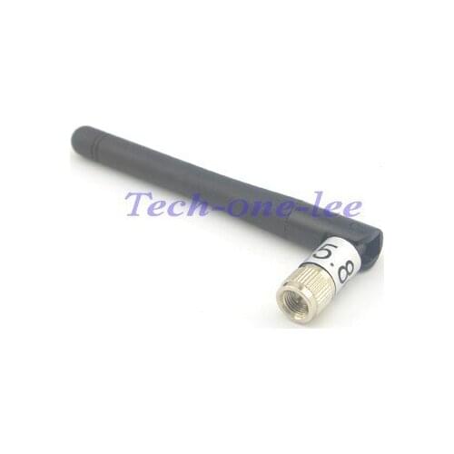 50 piece/lot 5.8g Aerial 3db SMA Male Nickelplated 5.8ghz Antenna Plug-in Rubber antenna Free Shipping