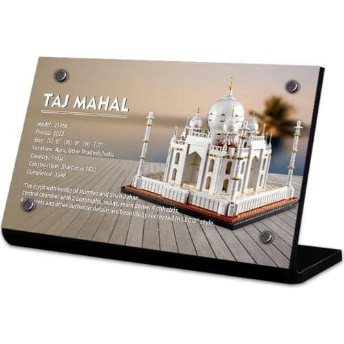 The Acrylic Display Stand Brand For 21056 Architecture Taj Mahal Kryator Building Blocks Kit