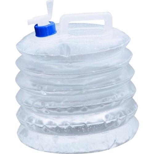 Outlet Volume Adjustment Water Tank Barrel Car 5L/10L/15L Portable Folding Water Storage Carrier Bucket Kettle With Handle