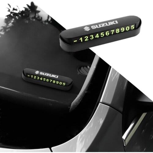 Car Temporary Stop Sign Parking Card Telephone Number Card Plate for Suzuki SWIFT VITARA SX4 Accessories Car Styling