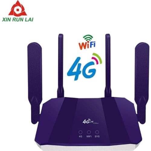 4g router Wifi wireless network 3g LTE GSM modem 300Mbps Lte access point Cpe 4 enhanced antenna hotspot (with Sim card slot)