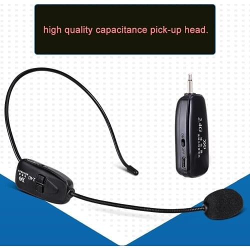 2.4G Wireless Microphone Speech Headset Radio For Loudspeaker Teaching Guide Mic микрофон