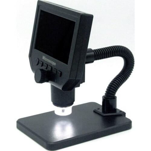 High-precision spotting telescope LED magnifying glass G600 digital microscope electronic video microscope metal bracket