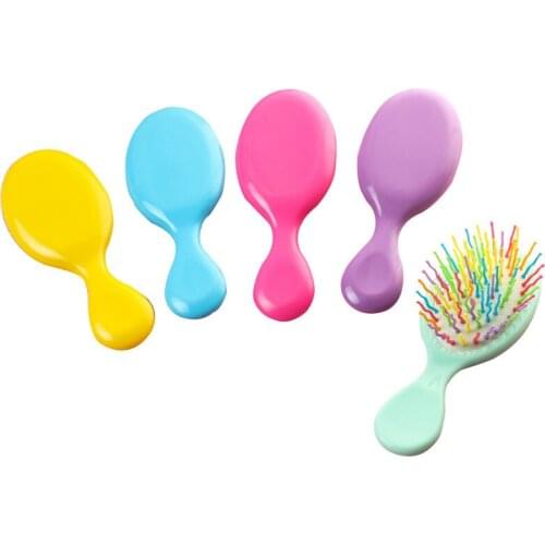 Childrens hair Trumpet Comb Airbag rainbow Massage Comb Wet Hair Shower Brush