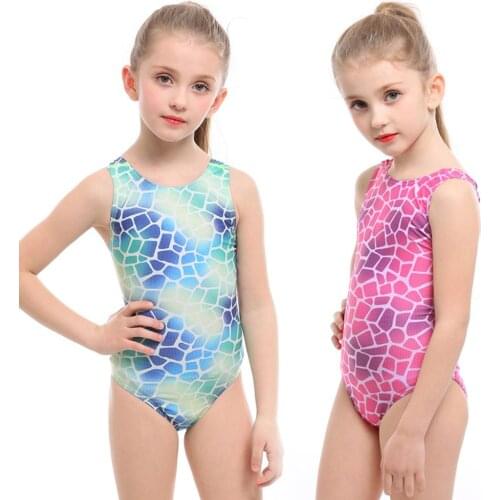 Childrens Swimsuit for Girls One Piece Swimwear Swim Wear for Kids Child Bathing Suit Sleeveless Beachwear 9529
