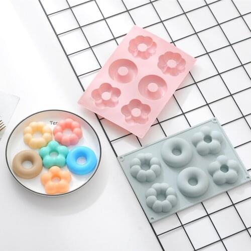 Flower Shaped Cake Mold Fondant Mould Chocolate Decoration Tool Pastry Silicone Baking Tool