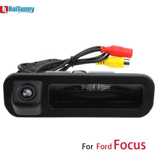 HaiSuny Trunk Handle Car Rear View Reverse Backup Camera Night Vision Waterproof For Ford Focus 2012 2013 Focus 2 Focus 3