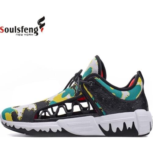 Soulsfeng Summer New Sneakers Shoes For Men Camouflage Hollow Out Sports Outdoor Casual Walking Ladies Running Shoes S180715