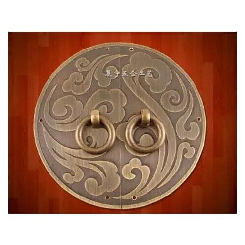 Chinese style round fancy door handle copper hardware fittings cabinet door & window copper handles