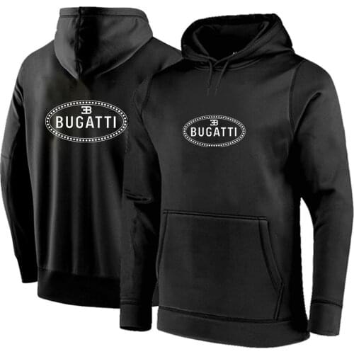 Bugatti Logo 2021 Hoodie Hooded Spring and Autumn Sport Sweatshirt men hoodie coat fashion casual pullover Long sleeve tops