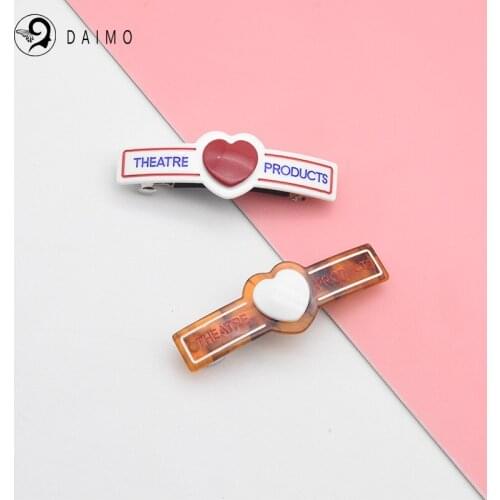 Fashion heart hair clamp hairclips barrettes headwear hair accessories