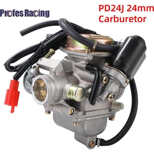 Motorcycle New GY6 PD24J Carburetor 125cc 150cc Carb For BAJA Scooter ATV Go Kart Scooter 125cc PD24J Motorcycle Parts