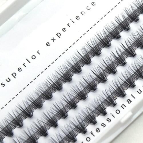 8-12mm 60 Bundles/Set Natural Thick C Curl 30D Black 0.03mm Fiber Lash False Eyelashes Extension Beauty Tips Big Eye Tools