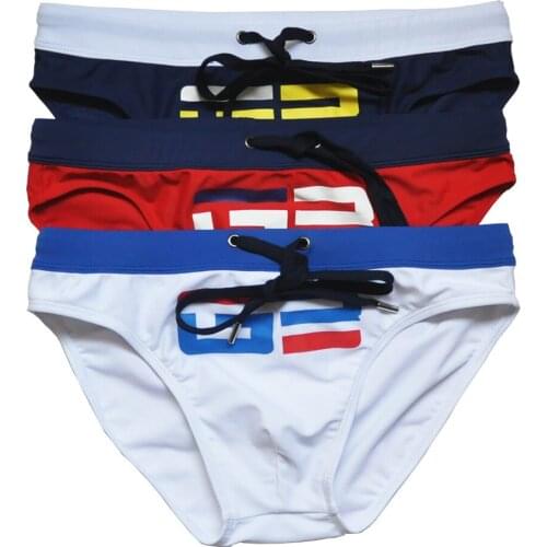 New Japanese And Korean Style Color Matching Fashion Swimsuit Men Beach Sports Swimming Trunks Sexy Bikini Solid Color Swimsuit