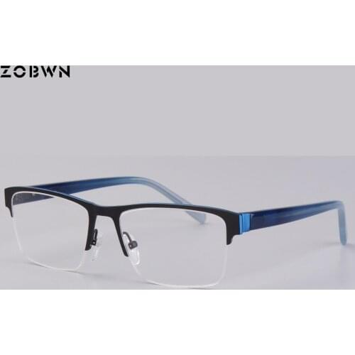 ZOBWN eyeglasses frame men glasses oculos masculino vintage optical frame prescription elegant eyewear big square glasses frames