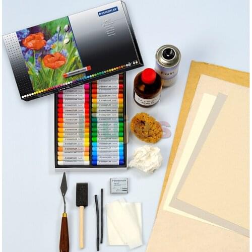 Original Germany STAEDTLER 2420 series 12 / 24 / 36 / 48 color oil painting pastels for students professional oil color suit