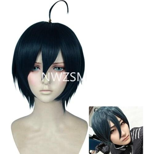 Shuichi Saihara Cosplay Wig Danganronpa V3: Killing Harmony Costume Play Wigs Halloween Costumes Hair