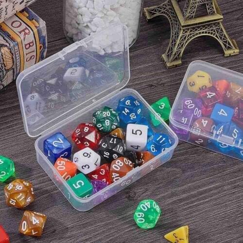 Transparent Plastic Toys Organizer Jewelry Storage Cover Hardware Storage Box Boxes With Multipurpose Rectangle Parts X6O4