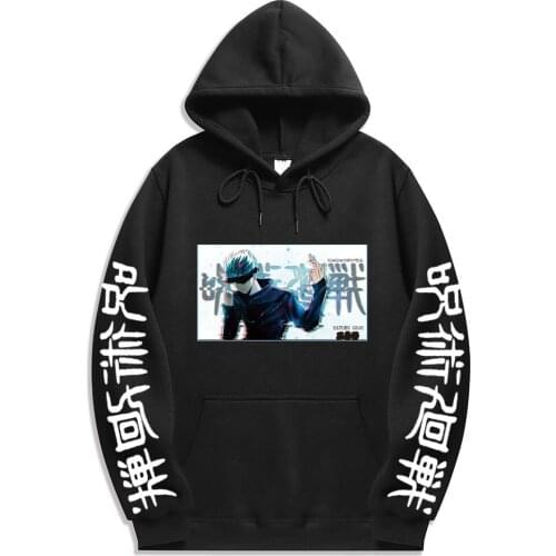 Japanese Anime Jujutsu Kaisen Hoodie Streetwear Pullover Sweatshirt Costume Hoodies Harajuku Hombre