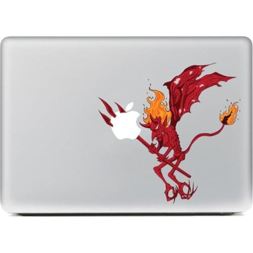 The demon is here DIY Personality Vinyl Decal Laptop Sticker for macbook Pro Air 13 inch Cartoon laptop Skin shell for mac book