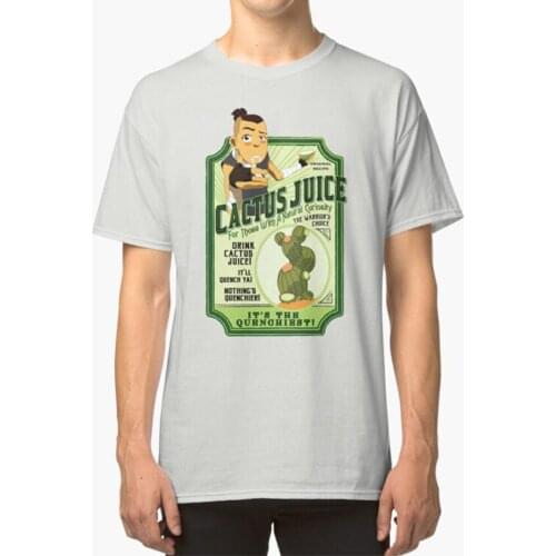 Drink Cactus Juice T - Shirt Atla Sokka Cactus Juice Label Vintage Water Tribe Ad