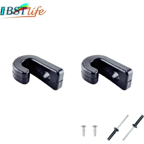 1 Pair J Shape Hook Durable Plastic J Shape Screws Lashing Hook J-hooks Tie Down Hook for Kayaks Canoes Rowing Boats Accessories