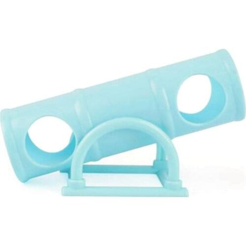 1 Pcs Pet Hamster Exercise Toy Plastic Seesaw Sports Tunnel Small Animals Ferret Hideout Guinea Pig Climbing Activity Rodent Toy