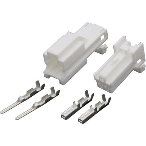 10 Pcs 2 Pin Automotive Waterproof Connector Car Connector Plug With Terminal Block DJ7026Y-2-11/21