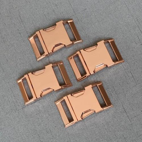 10 Pieces Rose Gold 25mm Metal Detach Buckle use for Outdoor Sports Bags Students Webbing Bags Luggage travel buckle