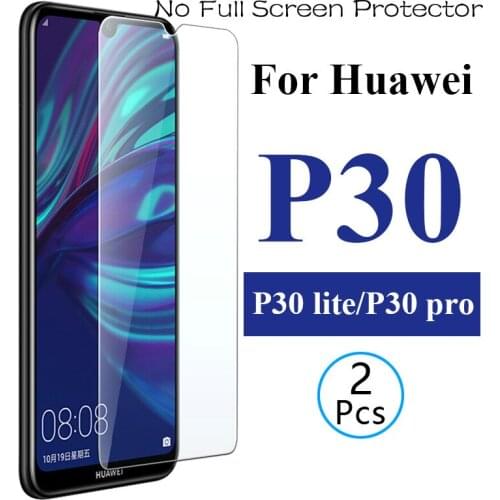 2pcs Tempered Glass for huawei p30 lite p 30 pro Protective Glas Screen Protector Safety Tremp for huawei p30 p30lite p30pro