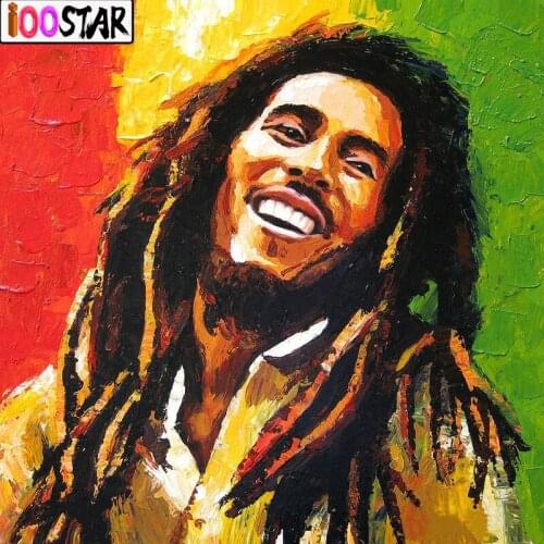 5D DIY diamond painting Cross stitch Bob Marley soul music singer full Square/Round Rhinestone embroidery mosaic Decorative gift