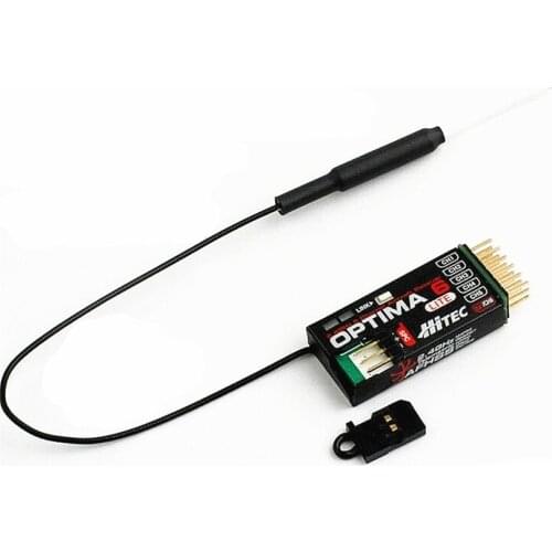 Hitec Optima-6 Lite 2.4G 6-Channels Full-Band Lightweight Digital Receiver Small Aircraft Receiver For Rc Drone Spare Parts