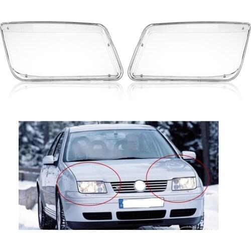 Car-Styling Plastic Headlight Headlamp Cover Replacement Transparent for VW MK4 Jetta Bora 1998-2004 Headlight Cover for VW