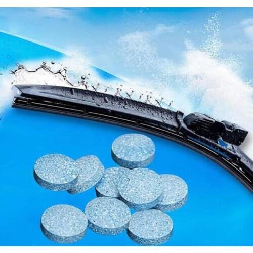 Automobile Condensed Effervescent Cleaning Sheet Tablet Wiper Car Windshield Glass Washer Solid Concentrated Cleaner Tablet